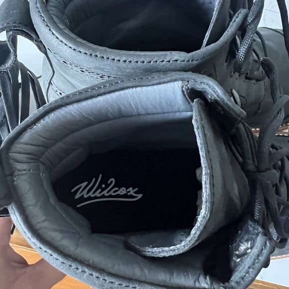 Wilcox Fairfax Matte Black Leather Boots Size 11 main image 6